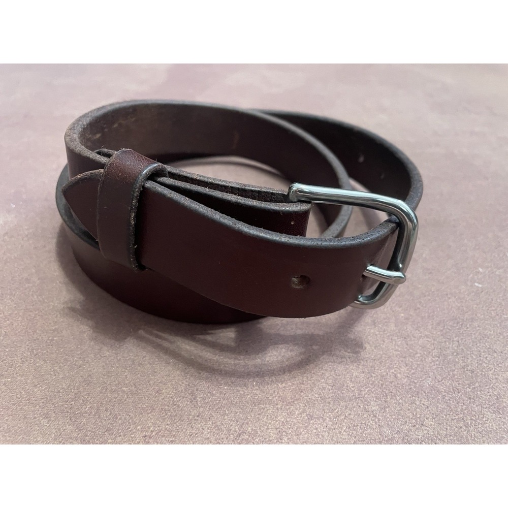DL Leather Brown Belt Thick Size 34